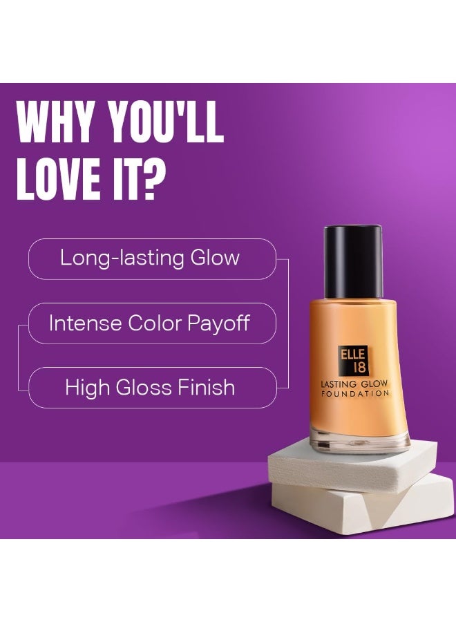 إل 18 كريم أساس Elle 18 Lasting Glow || 02 Marble || 27 مل - Image 3